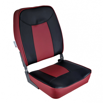 Sulenkiama sėdynė RUNOS su paminkštinimais DELUXE juodos/raudonos sp.